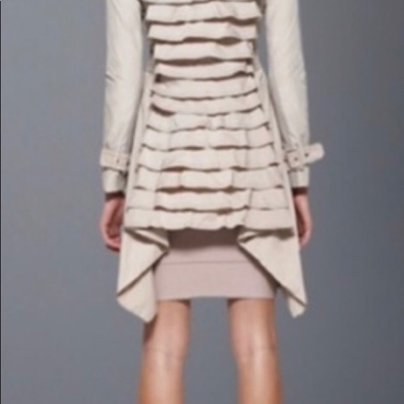 BCBG Ruffled Trench Rare find! - Picture 4 of 9
